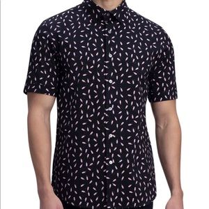 BUGATCHI Ice Pop Short Sleeve Button-Up Shirt